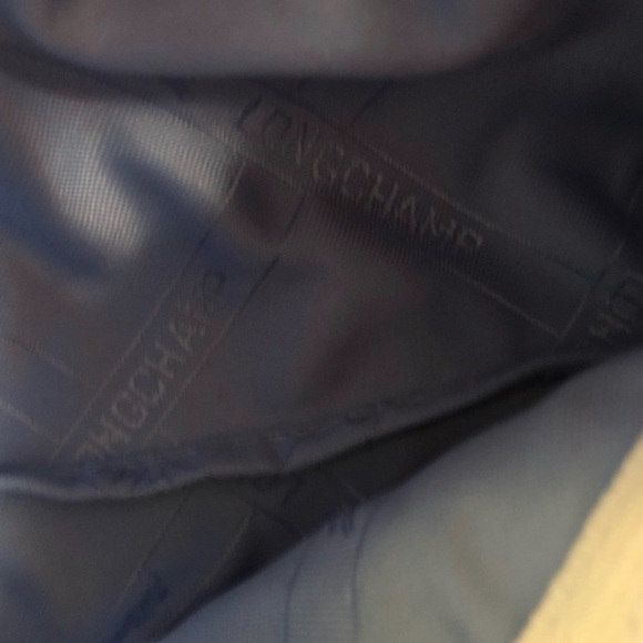 NWOT Longchamp White Coin/Card Pouch with Blue Floral Design - Picture 9 of 11